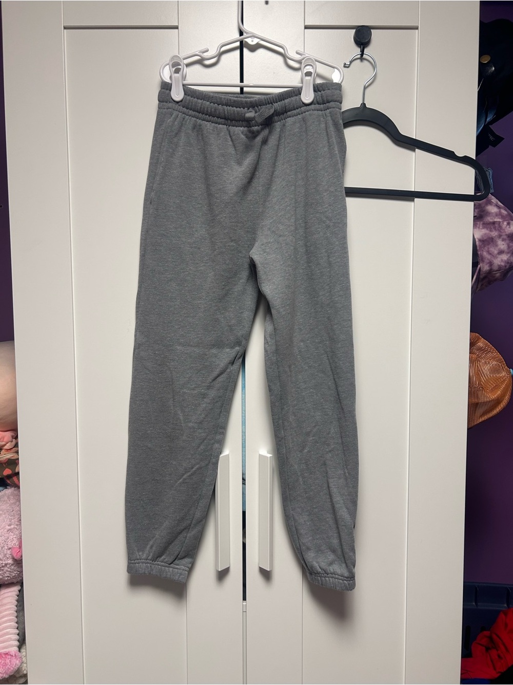 Athletic Works Gray Fleece Joggers. Size 10-12